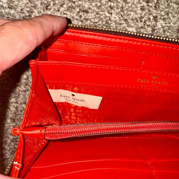 Kate Spade Rialto Place Neda Clutch Wallet Brown - Picture 3 of 8